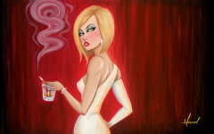 “Behind the Curtains” Oil Study • Size (unframed) 9.5" x 15.5"