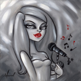 “Songs From The Heart” Oil Study • Size (unframed) 9" x 9"