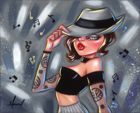 “The Real Folk Blues” Oil Study • Size (unframed) 8" x 10"