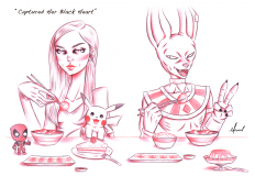 "Captured Her Black Heart" Sketch