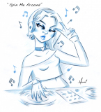 "Spin Me Around" Sketch